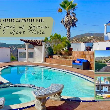 Private Home On 10 Acres - Heated Salt Pool & Jacuzzi, Mountain & City Views, Horseshoes, Basketball, Bbq, Golf Putting, Foosball, Croquet, Bose Stereo, White Cotton Bedding - Hilltop Hacienda, Pool Heat Optional Jamul Екстериор снимка
